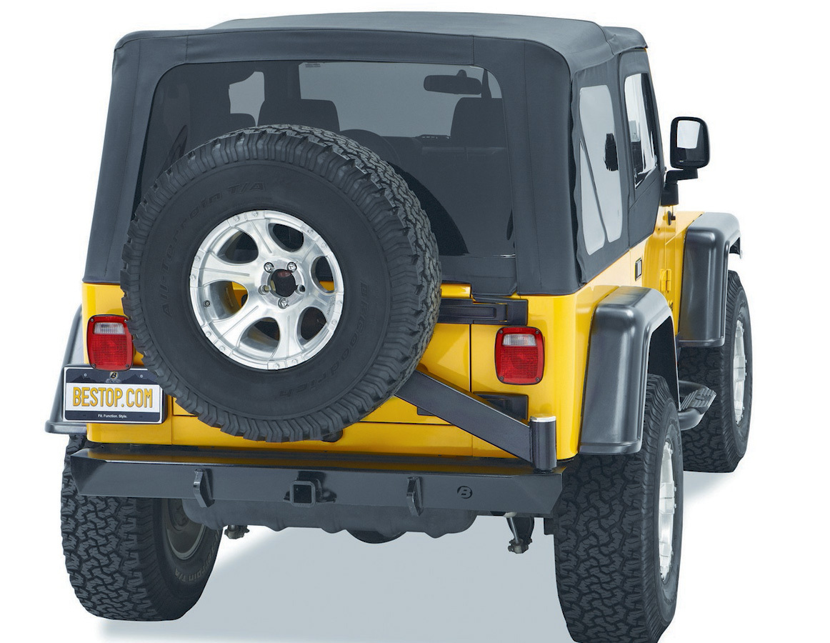 Bestop HighRock Tire Carrier Rear Bumper Free Shipping