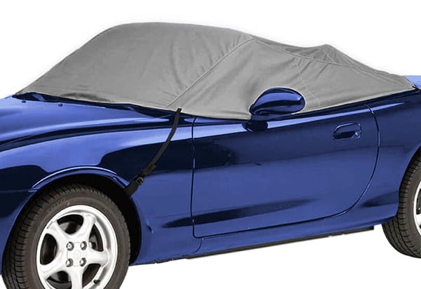 Covercraft Custom Fit Car Cover for Mercedes-Benz CLK320 Flannel Series Fabric, Tan - 3