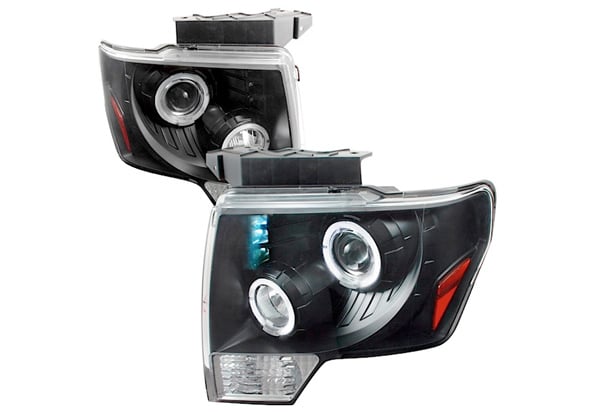 Glossy Housing Smoke Lens Spec-D Tuning 2LHP-HTRA11G-TM Black Projector Headlight 
