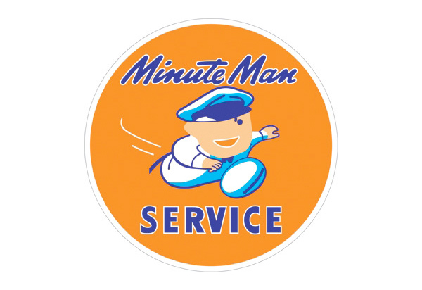 Minute Man Service Vintage Sign by SignPast