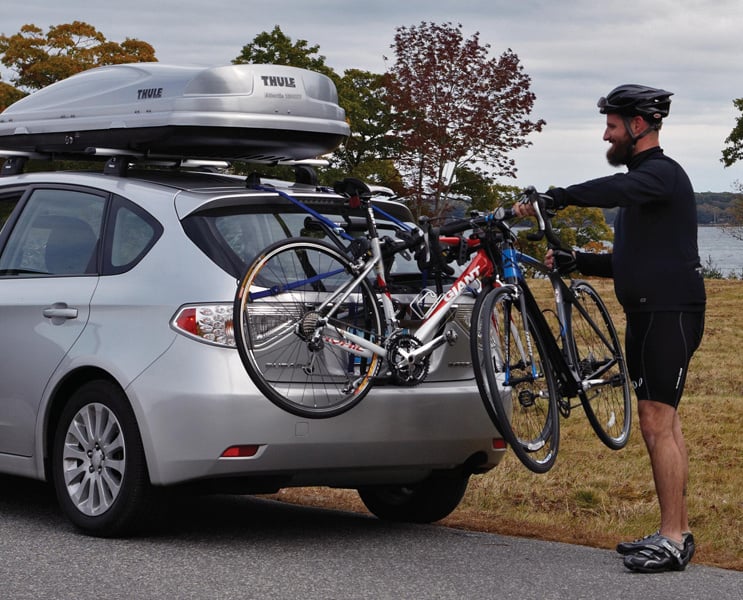 thule trunk mount bike rack