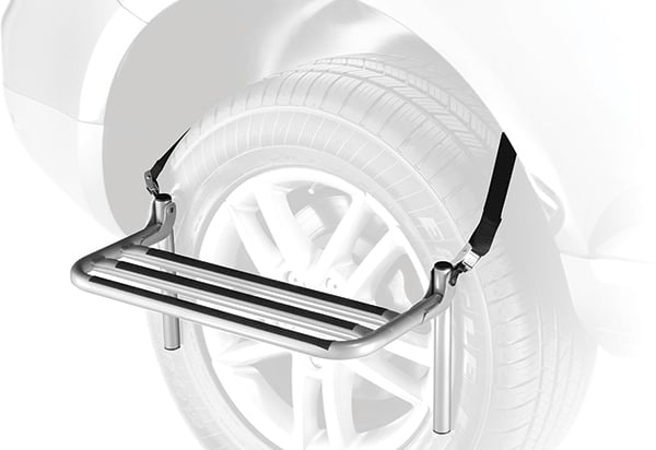 THULE - 【最終値下げ】THULE　guidepost65 Thule Step-Up Wheel Step, Thule Wheel Step