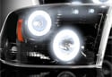 Image is representative of Recon Projector Headlights.<br/>Due to variations in monitor settings and differences in vehicle models, your specific part number (264196BKCC) may vary.