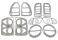 Pilot Chrome Tail Light Covers