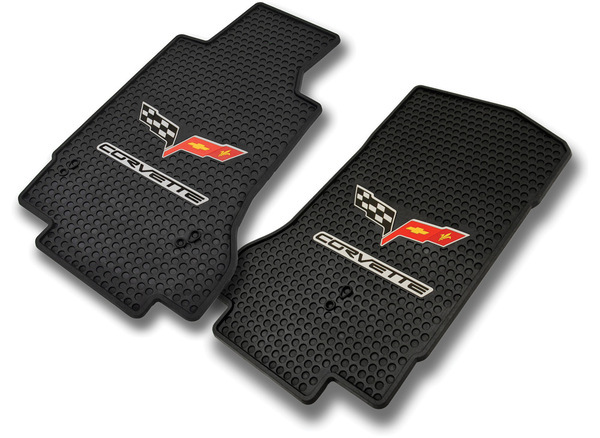 Lloyd Corvette Signature Rubber Logo Floor Mats
