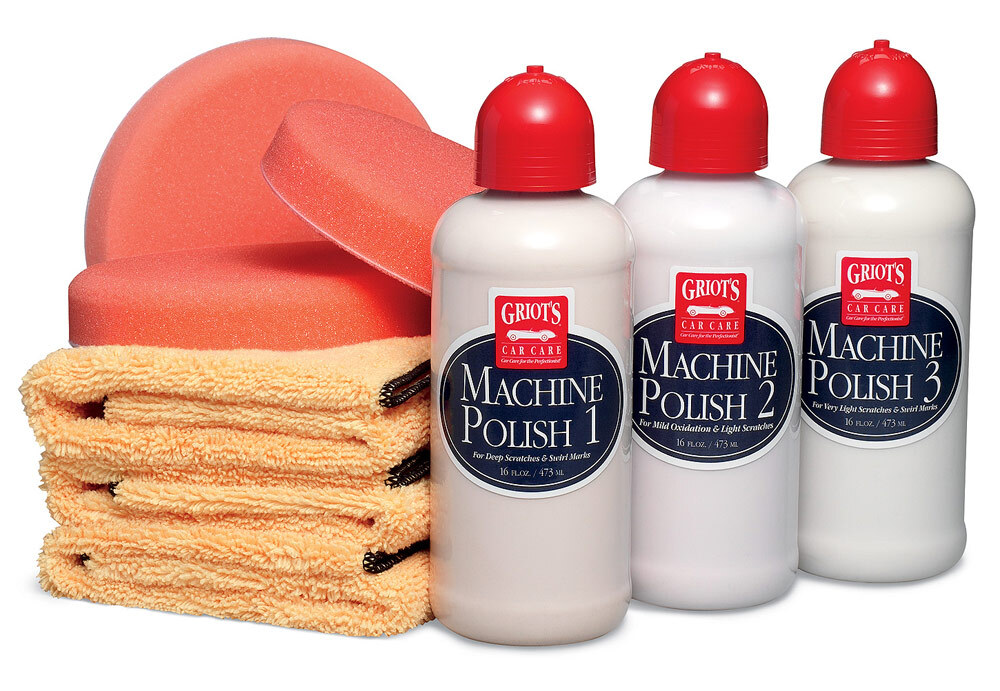 Griot's Garage Orbital Buffer Polish, Pad, & Cloth Kit