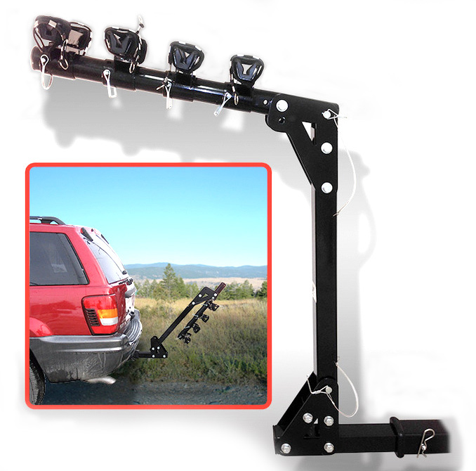 dk2 hitch mounted 4 bicycle carrier