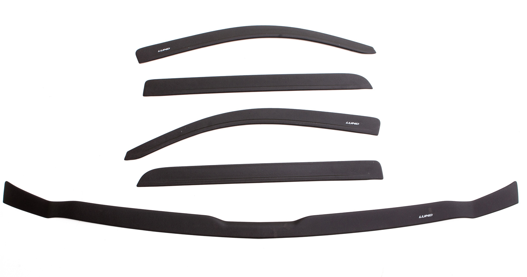 Lund Deflector Combo Kit Textured Black Deflectors