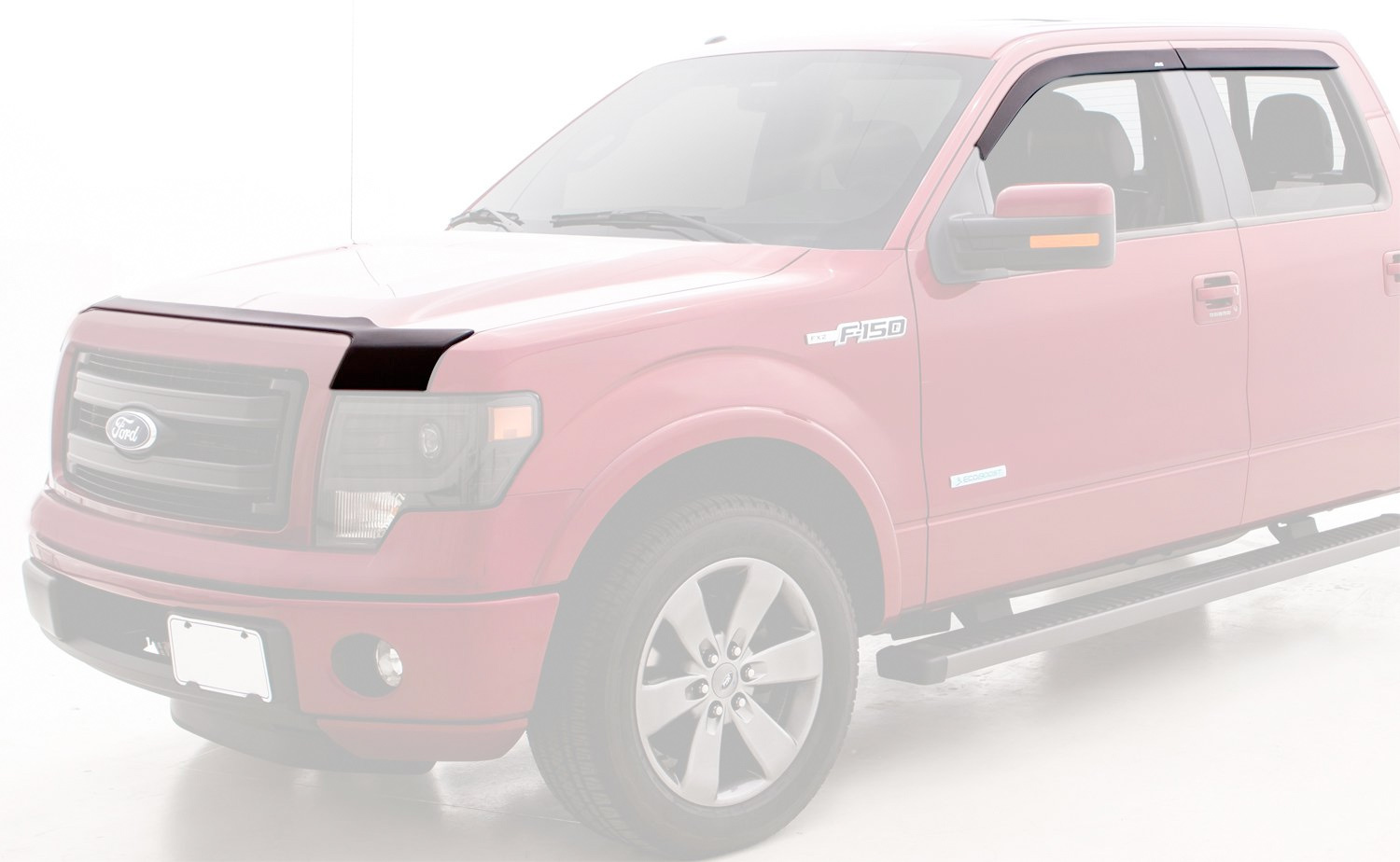 Lund Deflector Combo Kit Textured Black Deflectors