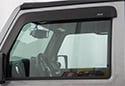 Image is representative of AVS Matte Black Seamless Window Deflectors.<br/>Due to variations in monitor settings and differences in vehicle models, your specific part number (774033) may vary.