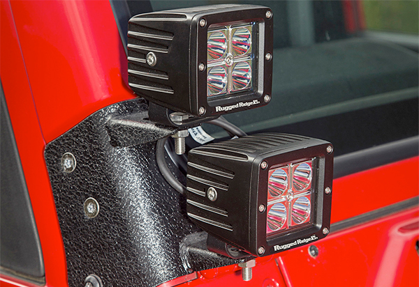 Rugged Ridge Dual A-Pillar Light Kit