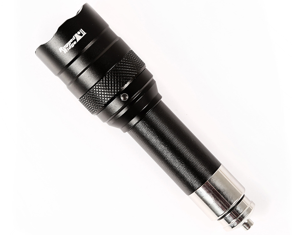 Durable Rugged Flashlight Rugged Ridge Rechargeable Flashlight - Rapid Shipping