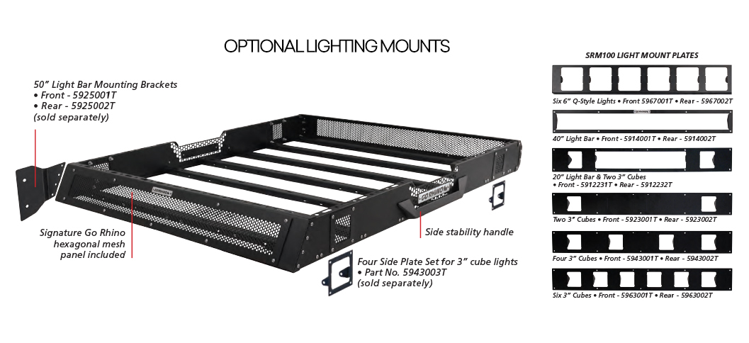 Go Rhino SRM100 Roof Rack - Speedy Delivery