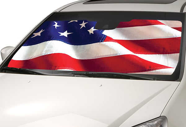 Intro-Tech American Flag Sun Shade 