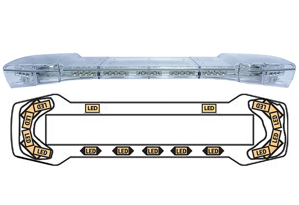 ECCO Streetlazer Strobe LED Light Bar