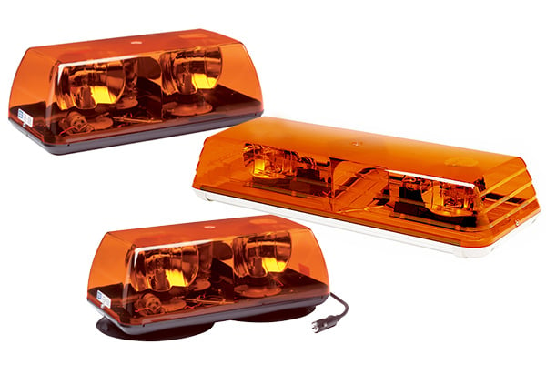 ECCO Amber Rotating Mini Light Bar 