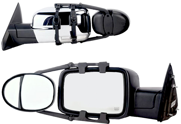 K Source Dual Lens Clip-On Towing Mirrors