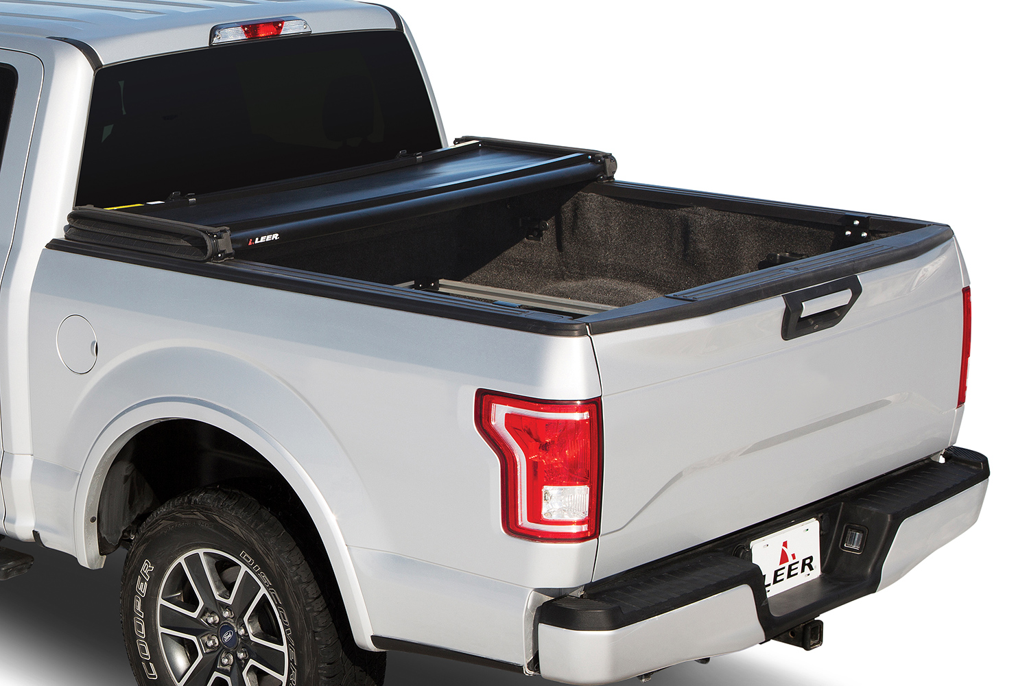 Soft Tri-Fold Truck Bed Tonneau Cover LEER Latitude SC Fits 2014+ Toyota Tundra 5.6 FT Bed with Track - Does Not Fit Trail Edition Easy Install 