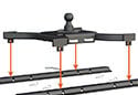 Curt Spyder 5th Wheel Rail Gooseneck Hitch