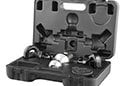 Image is representative of Curt Gooseneck Ball & Safety Chain Anchor Kit.<br/>Due to variations in monitor settings and differences in vehicle models, your specific part number (60692) may vary.