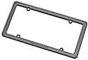 WeatherTech Carbon Fiber License Plate Frame