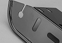 Image is representative of STEDI License Plate LED Light Mounting Bracket.<br/>Due to variations in monitor settings and differences in vehicle models, your specific part number (BRKNMPL-BLK-1) may vary.