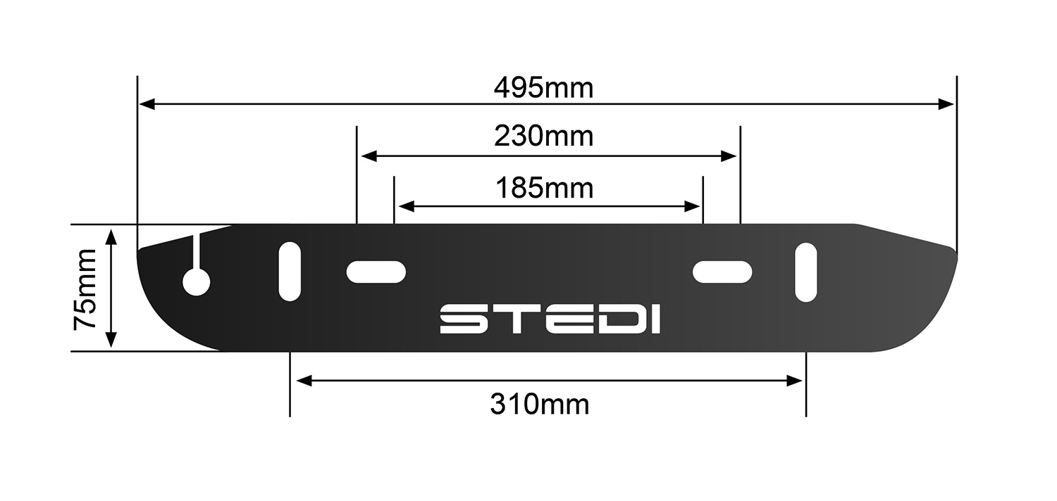 STEDI License Plate LED Light Mounting Bracket Read Reviews & FREE