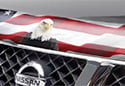 Image is representative of Husky Liners American Flag Hood Protector.<br/>Due to variations in monitor settings and differences in vehicle models, your specific part number (2818033) may vary.