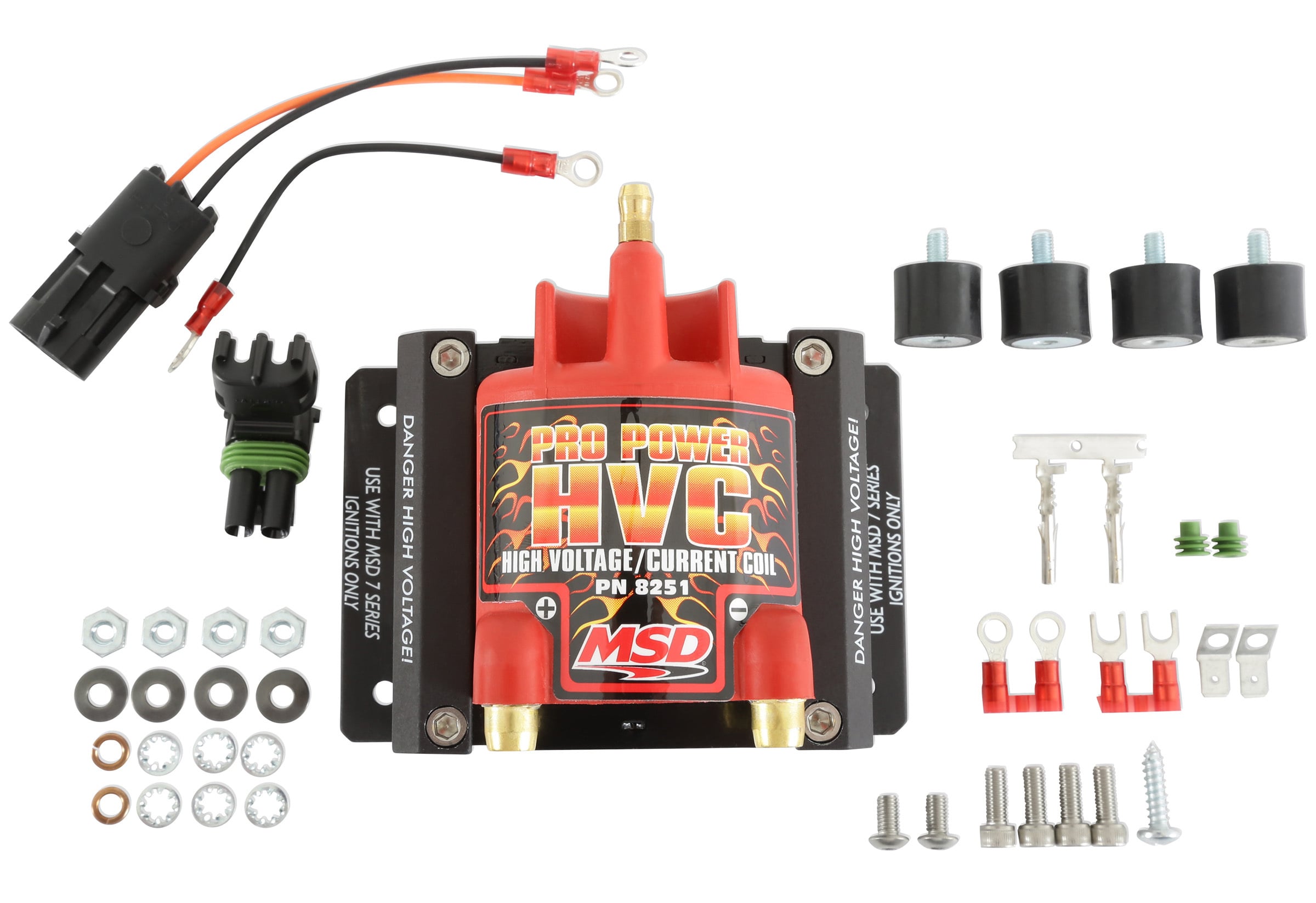 MSDプロパワー HVCコイル(1100mA/45000V:7シリーズ用) Pro Power HVC Ignition Coil - MSD 8251