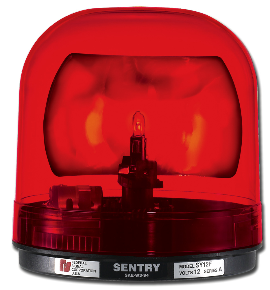 Federal Signal 449122-02 Class 1 Sentry Halogen Beacon 175 FPM Amber Pipe Mount with Dome CAC Title 13 