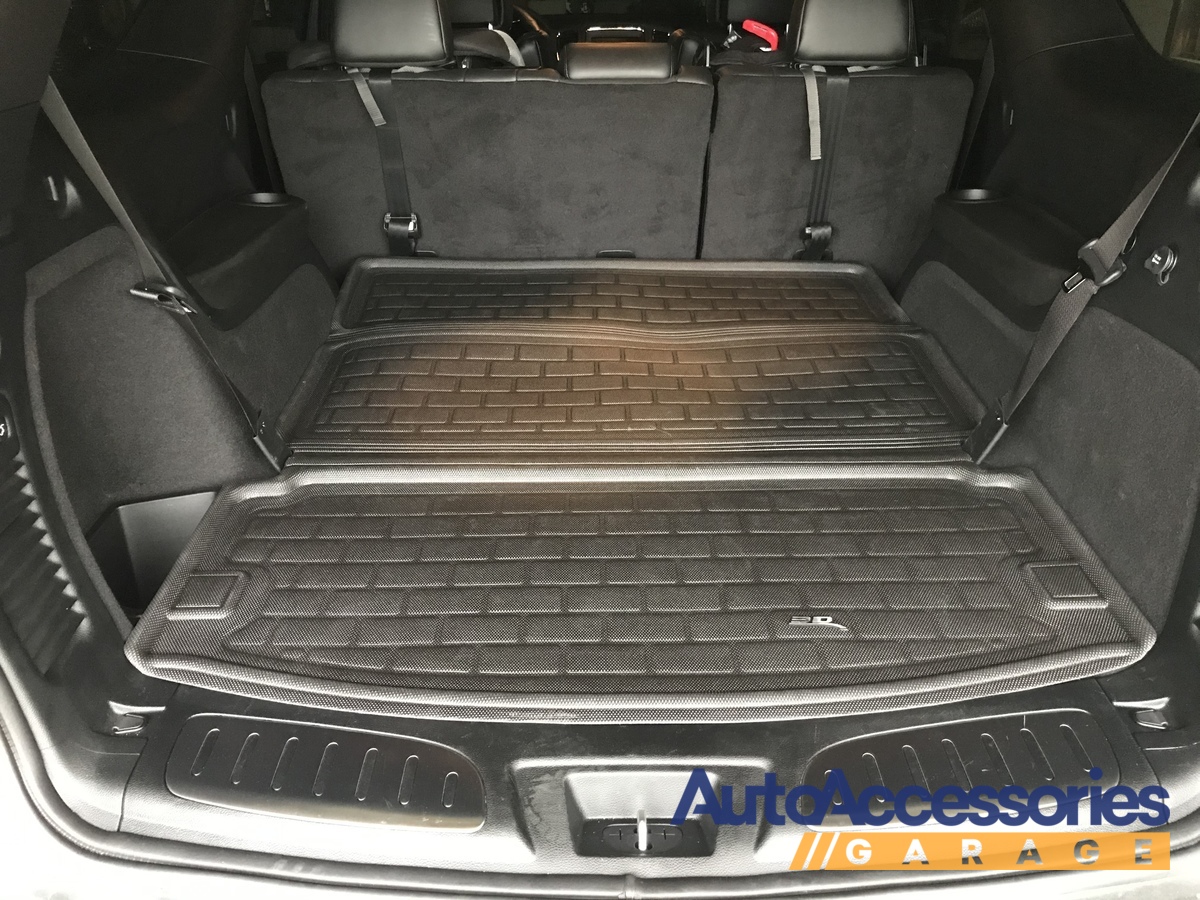 Kagu Rubber Gray 3D MAXpider Custom Fit All-Weather Cargo Liner for Select Ford Explorer Models 