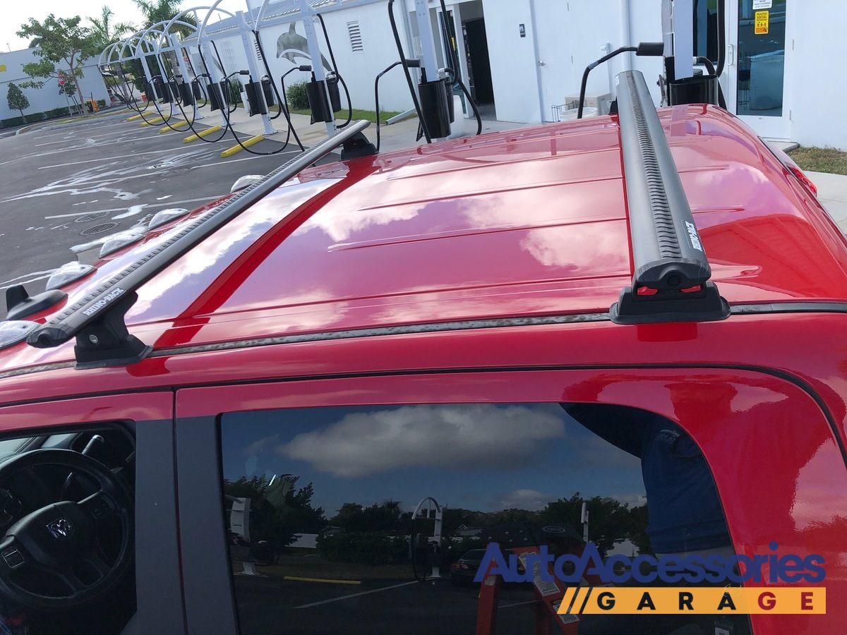 Rhino rack roof rails clearance
