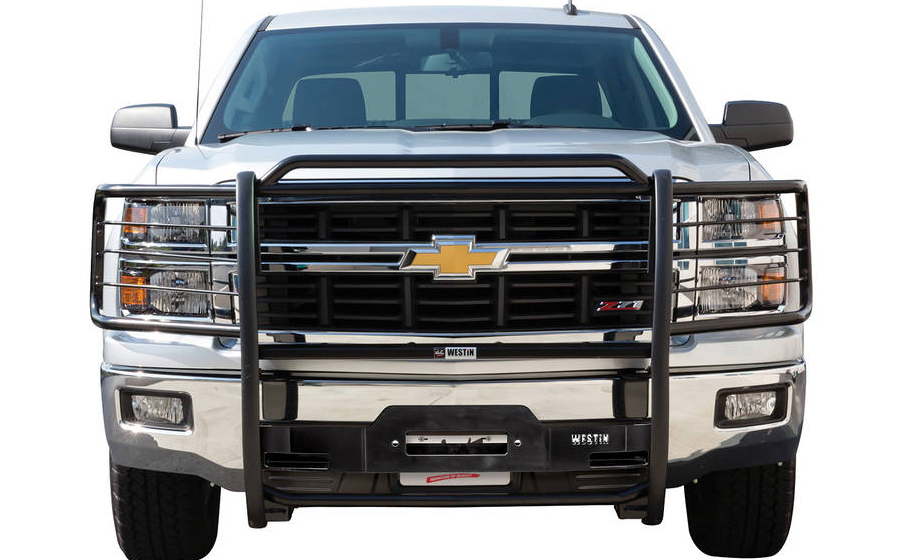 20142015 Chevy Silverado Westin Sportsman Winch Mount Grille Guard