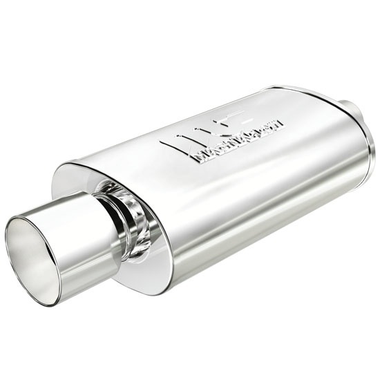 MagnaFlow Polished Stainless Steel Street Series Muffler With Tip 14832