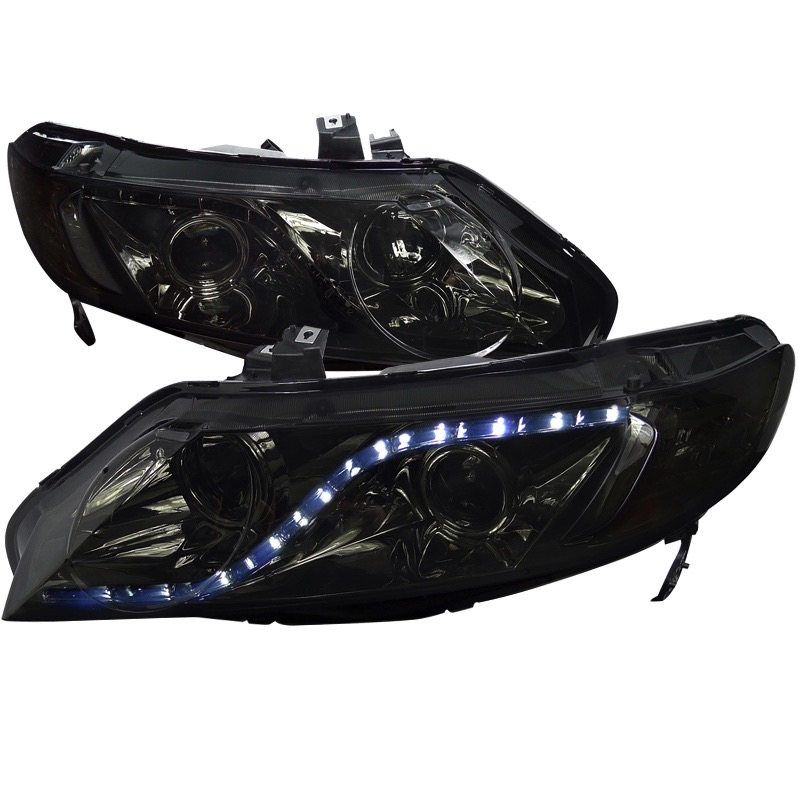 Купить фары цивик. Honda Civic 2008 фары. Led фары Honda Civic 4d. Оптика Honda Civic 8. Led фары на хонду Цивик 4д.