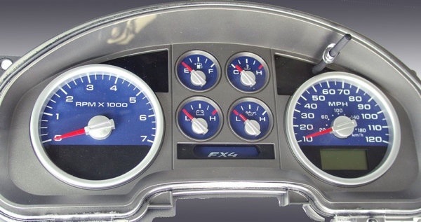 Ford color gauge faces