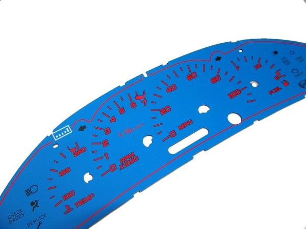 US Speedo Color Gauge Face Kit SUN034