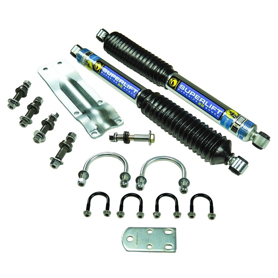 19731987 Chevy C/K Pickup Dual Steering Stabilizer Kit with SS Bilstein Shocks Superlift 92714