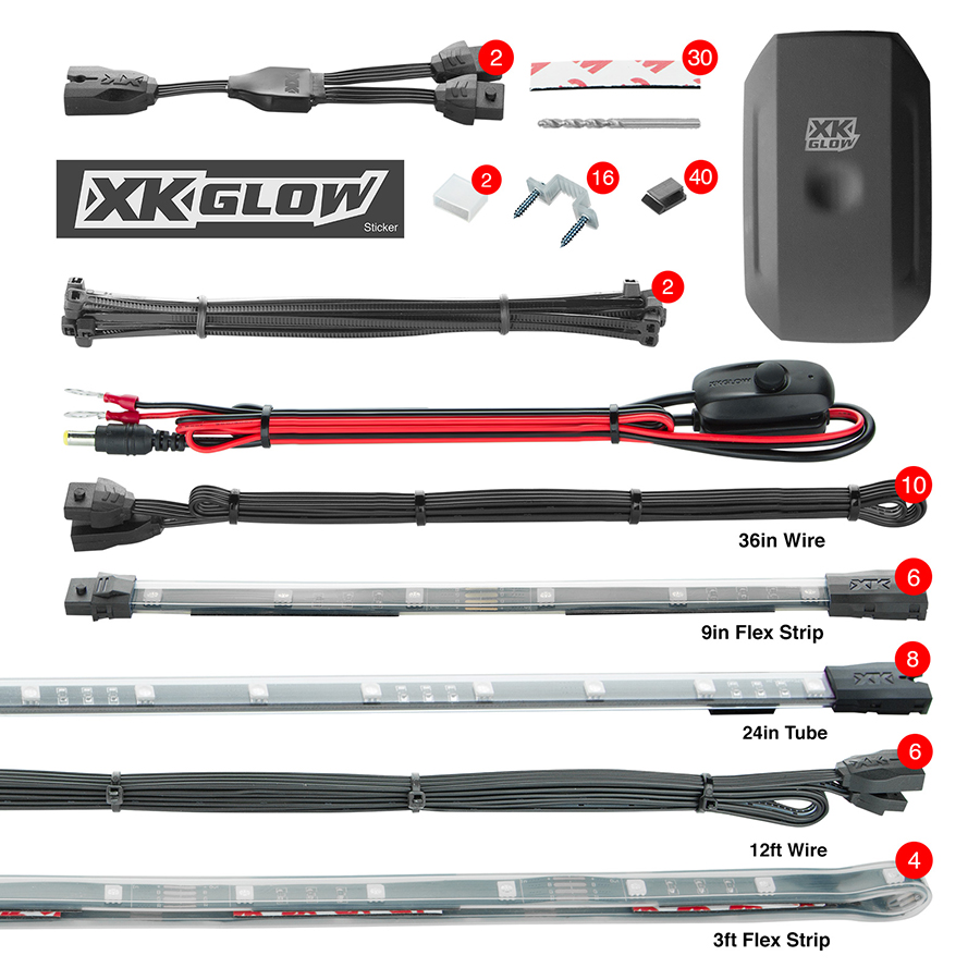 XK Glow KSCarPro Accent Vehicle Light Kit