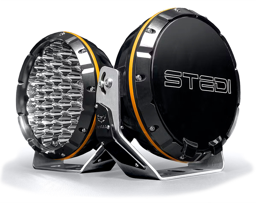 Image is representative of STEDI Type-X Sport LED Driving Lights.<br/>Due to variations in monitor settings and differences in vehicle models, your specific part number (LEDTYPE-X-SRT) may vary.