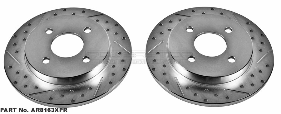 Ford focus cross drilled slotted rotor #2