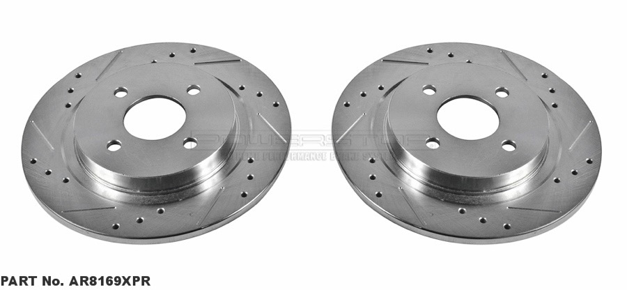 Ford focus cross drilled slotted rotor #3
