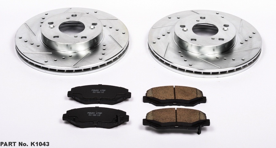 Image is representative of Power Stop Z23 Evolution Sport Brake Kit.<br/>Due to variations in monitor settings and differences in vehicle models, your specific part number (K1043) may vary.