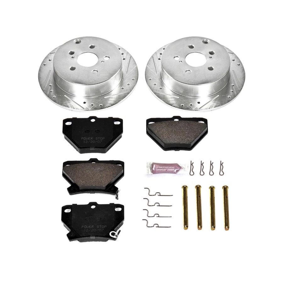 Image is representative of Power Stop Z23 Evolution Sport Brake Kit.<br/>Due to variations in monitor settings and differences in vehicle models, your specific part number (K2318) may vary.