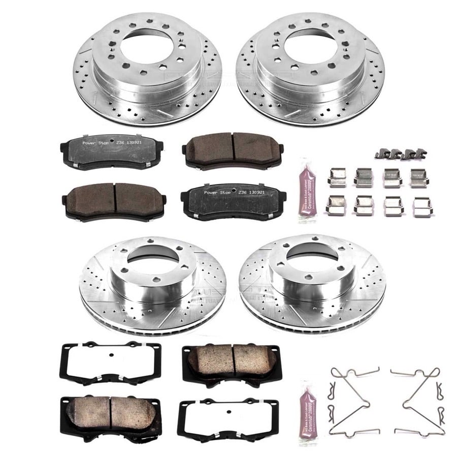 Image is representative of Power Stop Z36 Truck & Tow Brake Kit.<br/>Due to variations in monitor settings and differences in vehicle models, your specific part number (K2325-36) may vary.