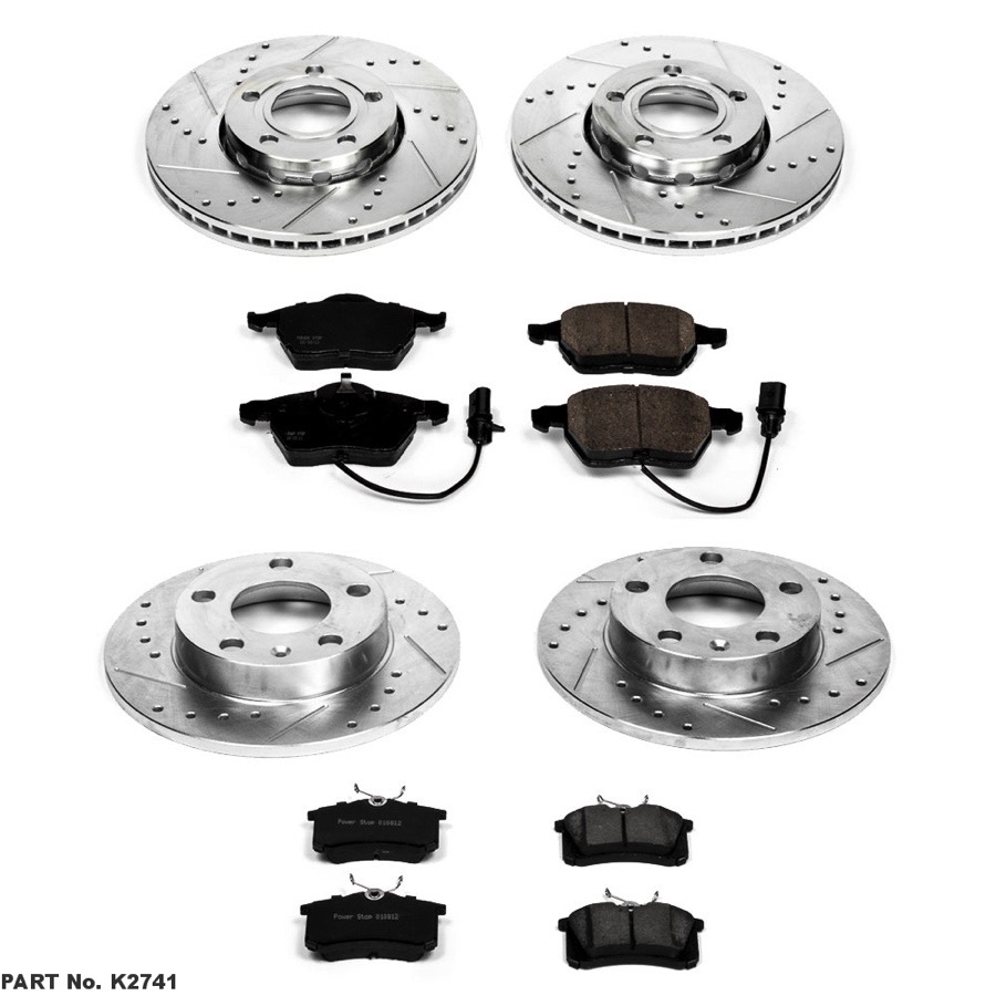 Image is representative of Power Stop Z23 Evolution Sport Brake Kit.<br/>Due to variations in monitor settings and differences in vehicle models, your specific part number (K2741) may vary.