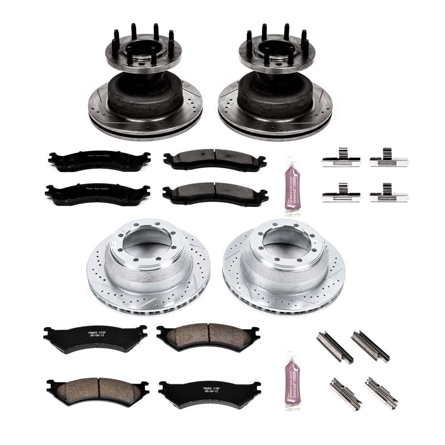 Image is representative of Power Stop Z23 Evolution Sport Brake Kit.<br/>Due to variations in monitor settings and differences in vehicle models, your specific part number (K4435) may vary.