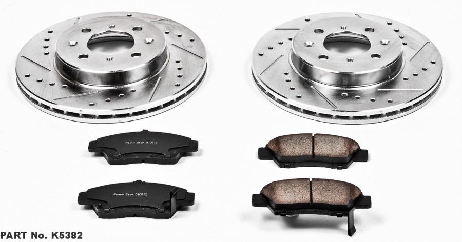 Image is representative of Power Stop Z23 Evolution Sport Brake Kit.<br/>Due to variations in monitor settings and differences in vehicle models, your specific part number (K5382) may vary.
