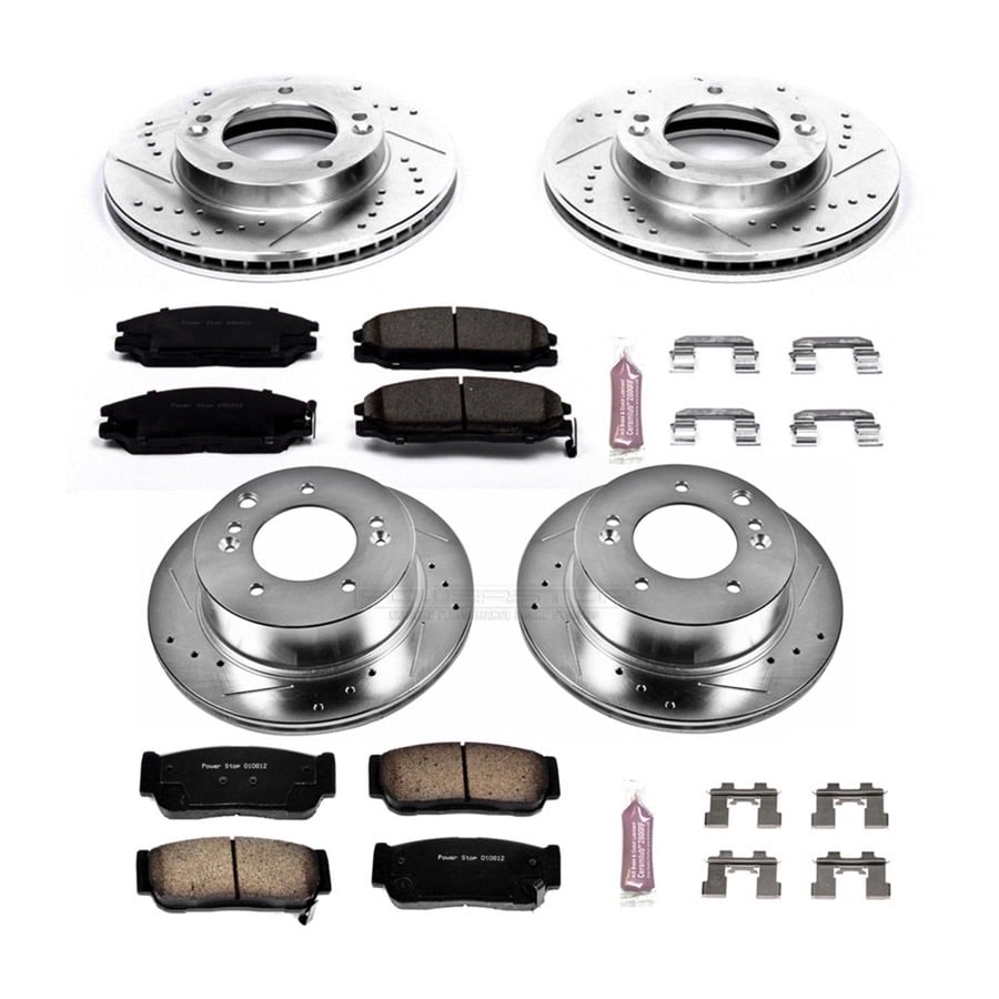 Image is representative of Power Stop Z23 Evolution Sport Brake Kit.<br/>Due to variations in monitor settings and differences in vehicle models, your specific part number (K5900) may vary.
