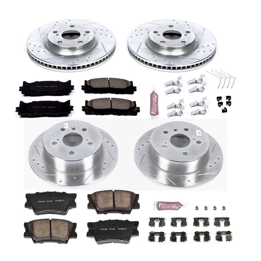 Image is representative of Power Stop Z23 Evolution Sport Brake Kit.<br/>Due to variations in monitor settings and differences in vehicle models, your specific part number (K6480) may vary.